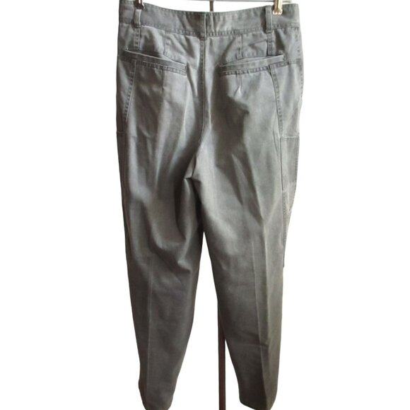 30x32 Vintage Women's Jeans 1980's Preppy Cowgirl Gray Pleated Relaxed Fit Mom - Picture 2 of 7